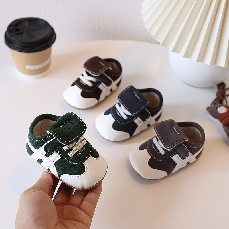 Spring 0-1 Year old Baby Shoes, Versatile Sports Shoes for Male and Female Babies, anti Slip Walking Shoes, Soft Soles