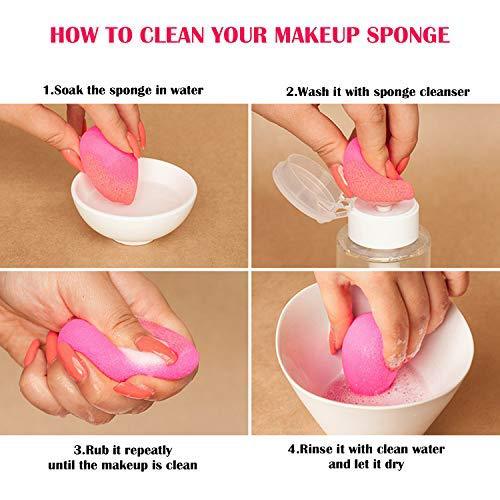 6pcs Mini Makeup Sponge Powder Puff Beauty Sponge for Makeup Concealer Liquid Foundation Face Cosmetic Puff Make Up Sponge