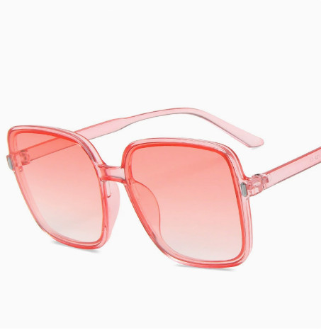 Wholesale Candy Color Sunglasses Women Vintage Square Transparent Classic Eyewear Big Frame Eyeglasses FZ-386