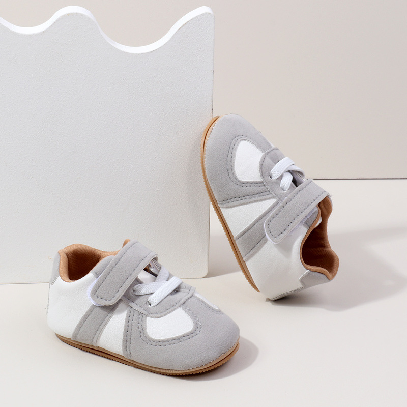 Baby Spring and Autumn Shoes High Quality PU and PVC Sole Anti-slip for 0-9-18 Months Toddler Boys and Girls Prewalking