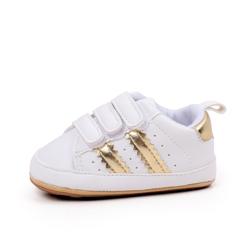 Spring & Autumn Baby Girls and Boys Fashion Design High Quality Sports Shoes PVC Sole Anti Slip Comfortable Toddle Shoes