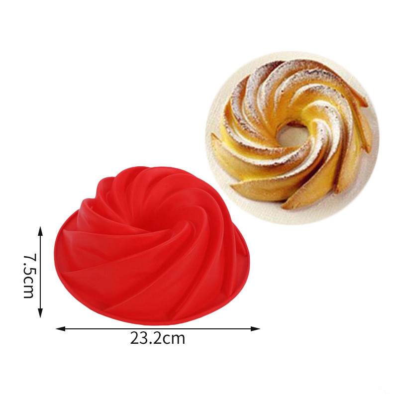 1pc Non-Stick Round Cake Pan, Easy Release Silicone Base for Cakes Bread, 180C Heat-Resistant Baking Mold, Easy Clean