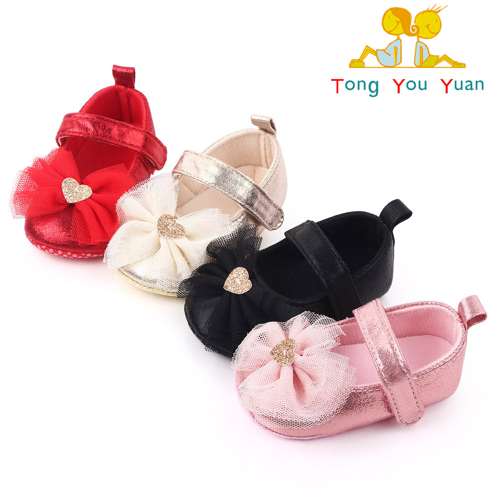 Baby Girl Shoes Comfortable Butterfly-knot Artificial Leather Cotton Sole Shoes Fashion First Walkers Kid Shoes Chaussures Fille