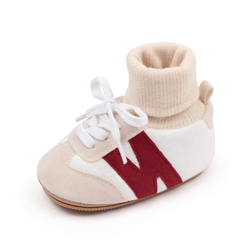 Baby Shoes, Spring and Autumn, Newborns, Boys and Girls, Soft Soles that Don't fall off, Heels, Walking Shoes, Socks