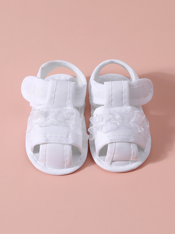 Baby Shoes Summer Sandals 0-12 Months Newborns Step Shoes Baby Soft soled Cloth Shoes Handmade Shoes Don't Drop Heels