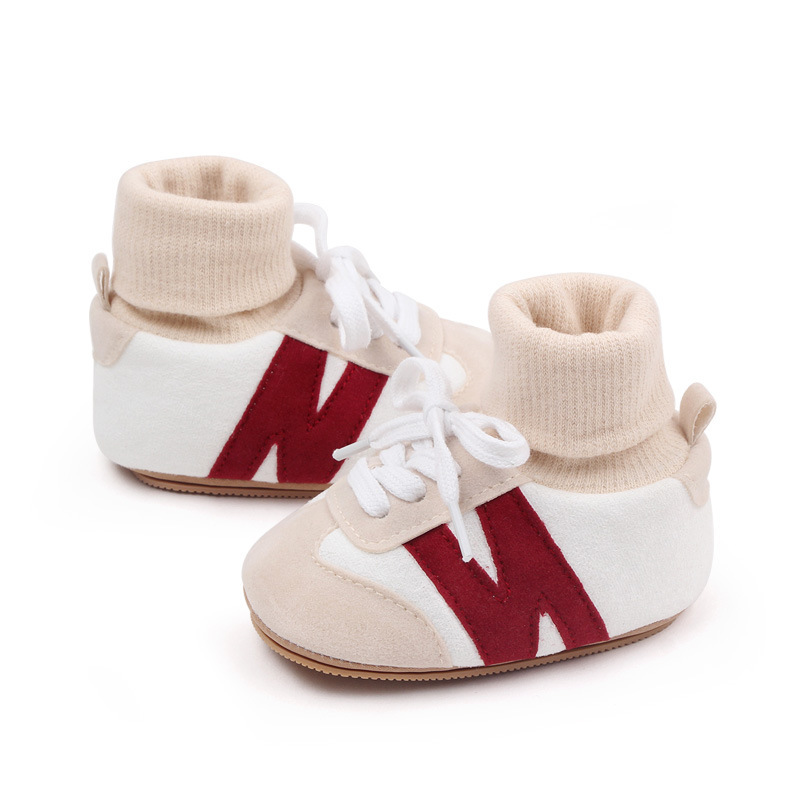 Baby Shoes, Spring and Autumn, Newborns, Boys and Girls, Soft Soles that Don't fall off, Heels, Walking Shoes, Socks