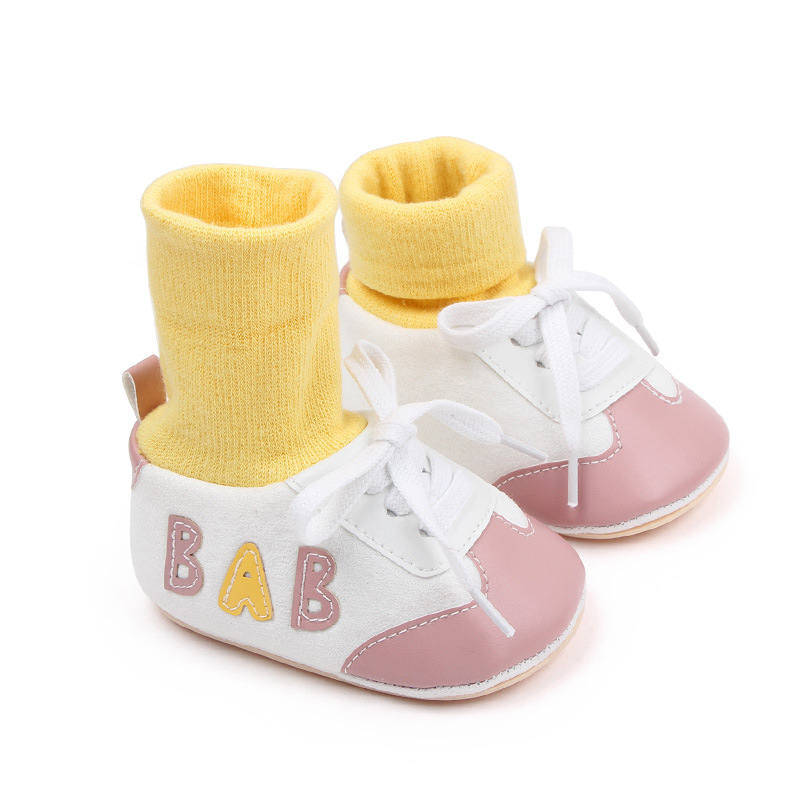 Baby Shoes, Spring and Autumn, Newborns, Boys and Girls, Soft Soles that Don't fall off, Heels, Walking Shoes, Socks