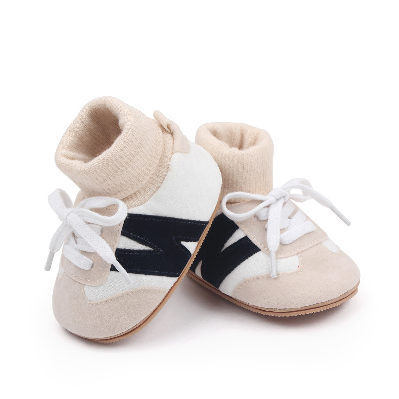 Baby Shoes, Spring and Autumn, Newborns, Boys and Girls, Soft Soles that Don't fall off, Heels, Walking Shoes, Socks