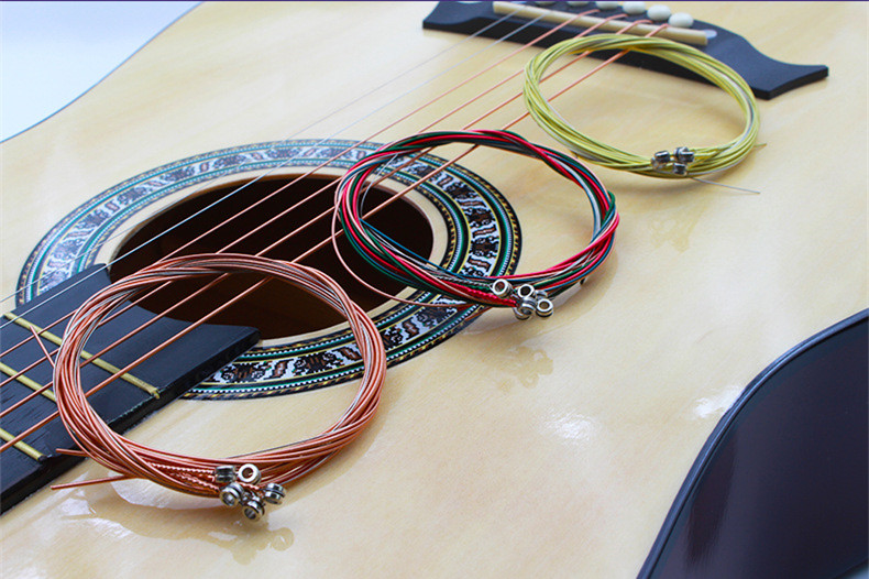 Acoustic Guitar String Change Set, 3-in-1 Winder Cutter with Anti-rust Brass Guitar Strings Instrument Accessories