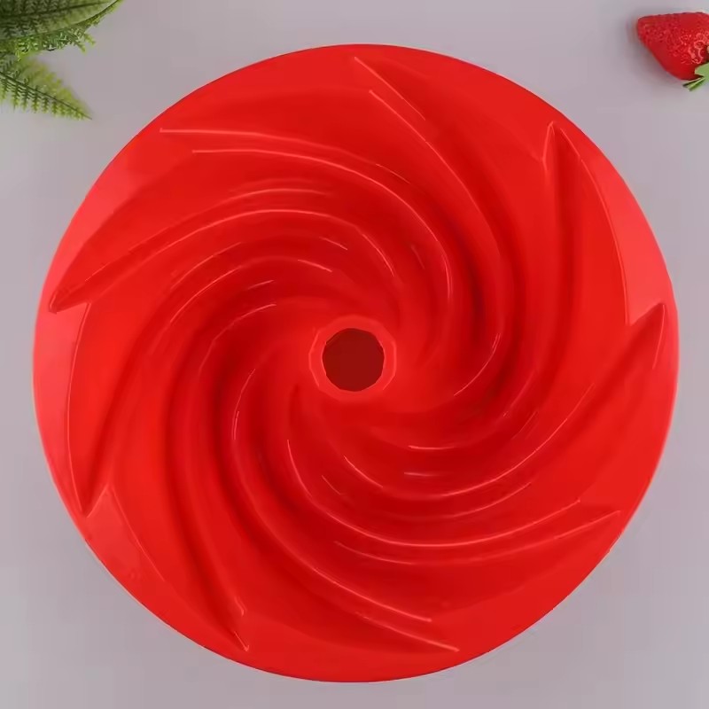 1pc Non-Stick Round Cake Pan, Easy Release Silicone Base for Cakes Bread, 180C Heat-Resistant Baking Mold, Easy Clean
