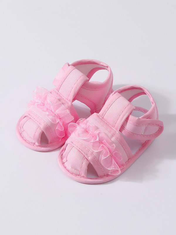 Baby Shoes Summer Sandals 0-12 Months Newborns Step Shoes Baby Soft soled Cloth Shoes Handmade Shoes Don't Drop Heels