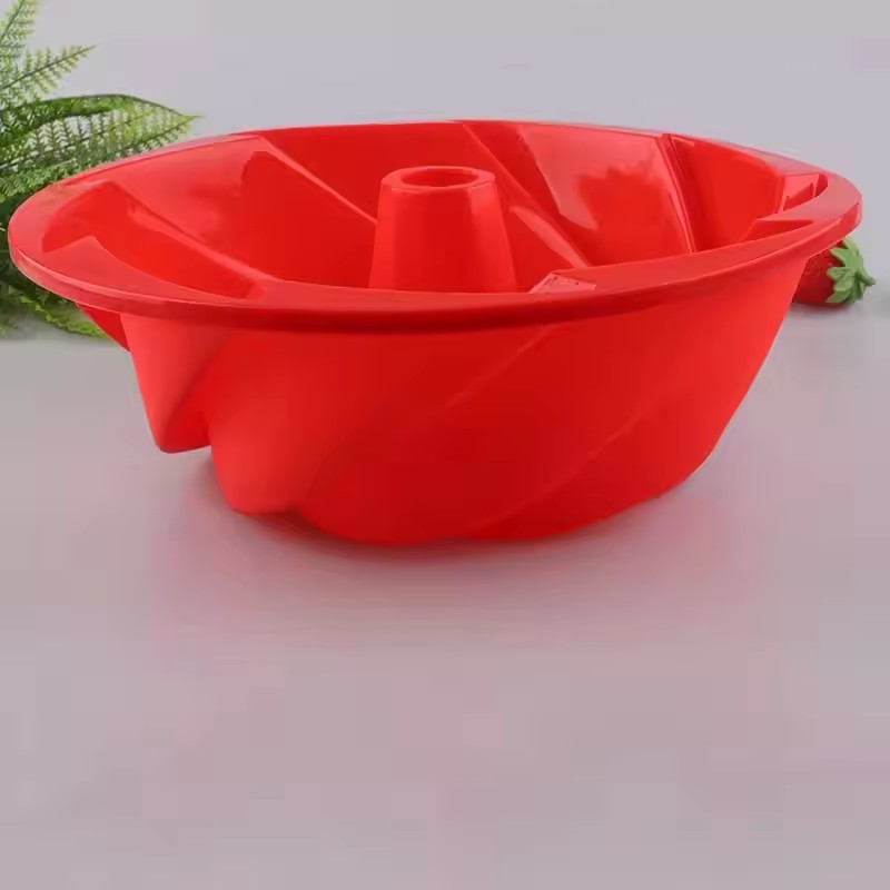 1pc Non-Stick Round Cake Pan, Easy Release Silicone Base for Cakes Bread, 180C Heat-Resistant Baking Mold, Easy Clean