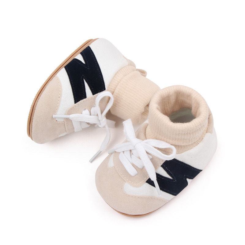 Baby Shoes, Spring and Autumn, Newborns, Boys and Girls, Soft Soles that Don't fall off, Heels, Walking Shoes, Socks