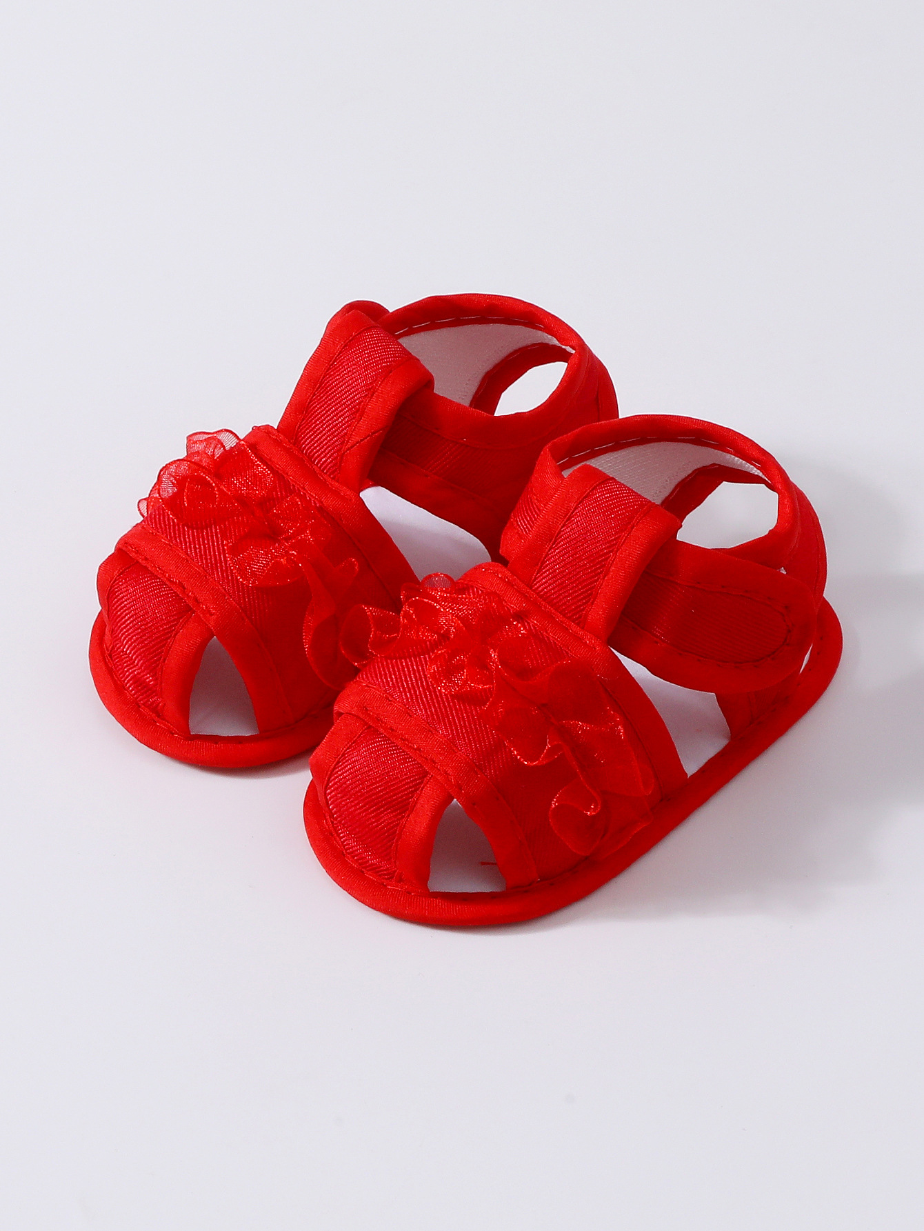 Baby Shoes Summer Sandals 0-12 Months Newborns Step Shoes Baby Soft soled Cloth Shoes Handmade Shoes Don't Drop Heels