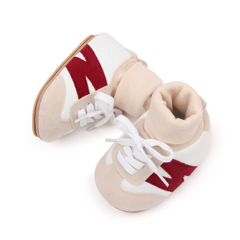 Baby Shoes, Spring and Autumn, Newborns, Boys and Girls, Soft Soles that Don't fall off, Heels, Walking Shoes, Socks