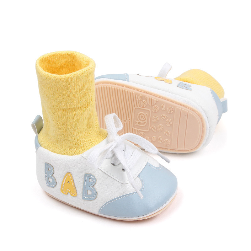 Baby Shoes, Spring and Autumn, Newborns, Boys and Girls, Soft Soles that Don't fall off, Heels, Walking Shoes, Socks