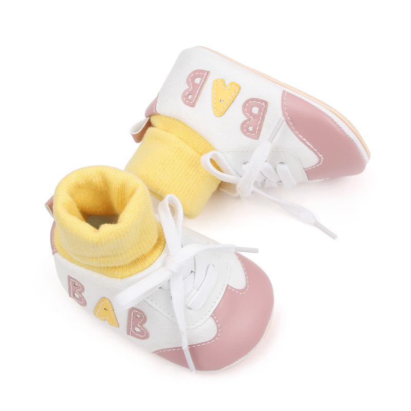 Baby Shoes, Spring and Autumn, Newborns, Boys and Girls, Soft Soles that Don't fall off, Heels, Walking Shoes, Socks