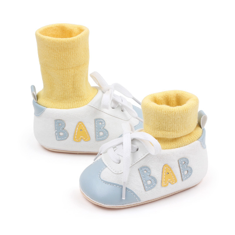 Baby Shoes, Spring and Autumn, Newborns, Boys and Girls, Soft Soles that Don't fall off, Heels, Walking Shoes, Socks