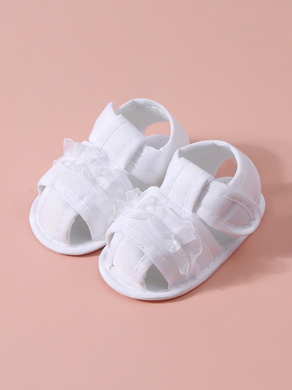 Baby Shoes Summer Sandals 0-12 Months Newborns Step Shoes Baby Soft soled Cloth Shoes Handmade Shoes Don't Drop Heels