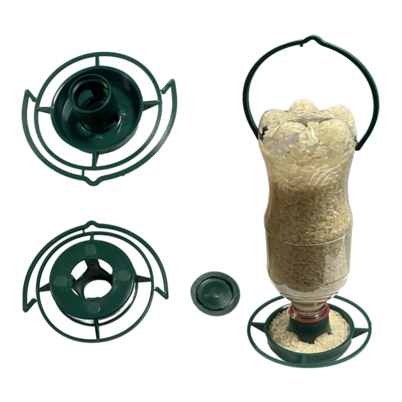 Hanging Tray Bird Feeder Plastic Automatic Portable Bird Feeders Outdoor Garden Balcony Feeding Accessories Bird Feeders