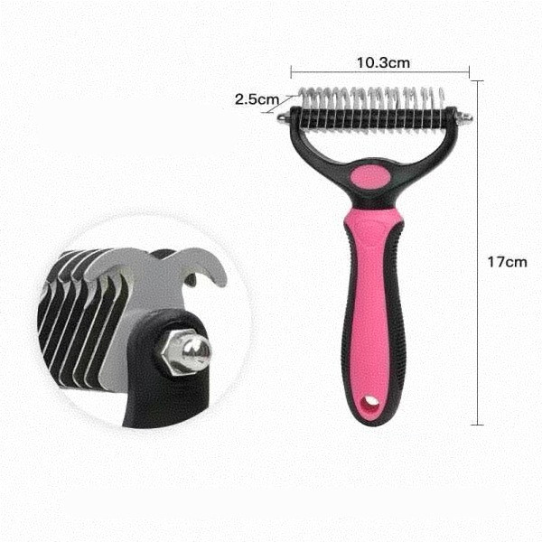 Pet detangling comb, dog grooming tool, hair removal comb, beauty comb, dog comb, pet supplies, cat comb