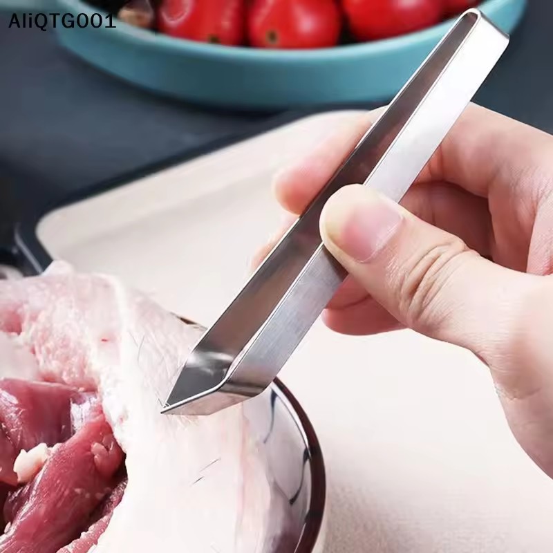 2PCS 430 Stainless Steel Fish Bone Tweezers Pincer Clip Puller Remover Tongs Kitchen Gadgets Fish Bone Plucking Clamp