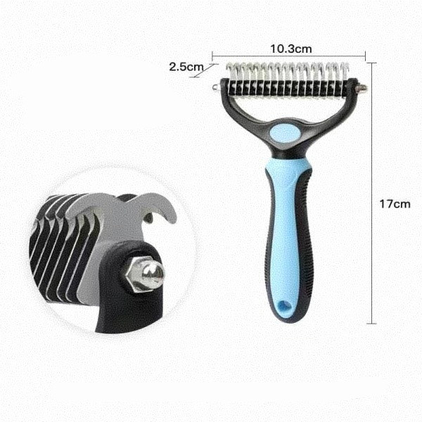 Pet detangling comb, dog grooming tool, hair removal comb, beauty comb, dog comb, pet supplies, cat comb