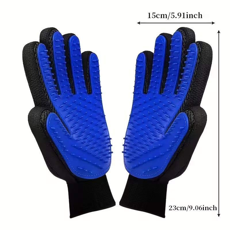 2 Pcs Cleaning Gloves Suitable for Hair Removal Tools for Dogs Cats Pet Massage and Caressing Gloves, Hair Removal Glove Brush