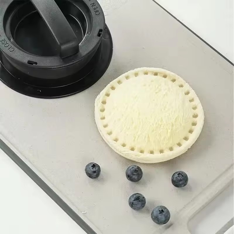 4 in 1 ABS Manual Meat Patty Press Sandwich Cutter Multifunctional Hamburger Press Non Stick Meat Patty Mold Kitchen Gadget