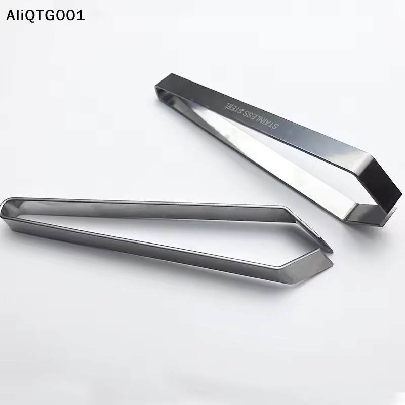 2PCS 430 Stainless Steel Fish Bone Tweezers Pincer Clip Puller Remover Tongs Kitchen Gadgets Fish Bone Plucking Clamp