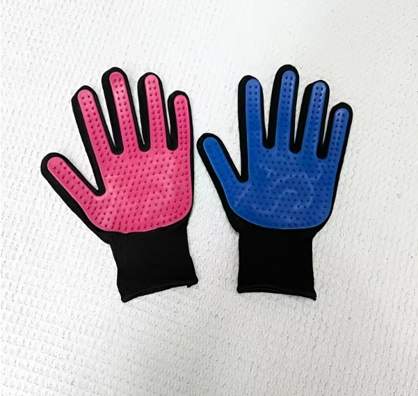 2 Pcs Cleaning Gloves Suitable for Hair Removal Tools for Dogs Cats Pet Massage and Caressing Gloves, Hair Removal Glove Brush