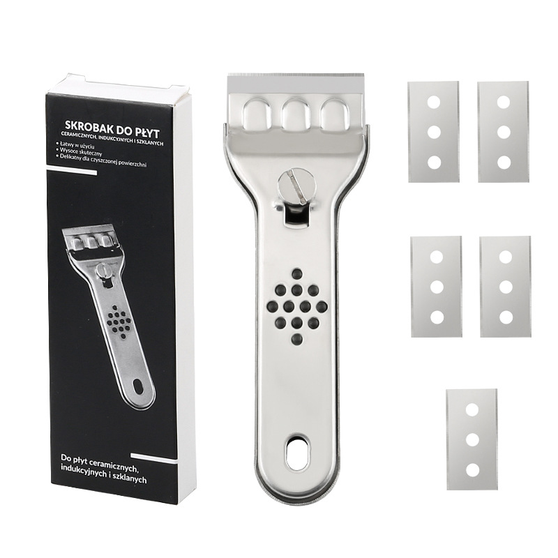 Stainless Steel Cleaning Scraper Blade Glass Kitchen Ceramic Tile Decontamination Scraper Wall Floor Paint Scraper Tool Knife