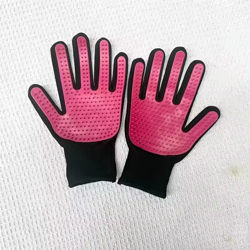 2 Pcs Cleaning Gloves Suitable for Hair Removal Tools for Dogs Cats Pet Massage and Caressing Gloves, Hair Removal Glove Brush
