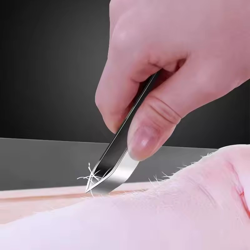 2PCS 430 Stainless Steel Fish Bone Tweezers Pincer Clip Puller Remover Tongs Kitchen Gadgets Fish Bone Plucking Clamp