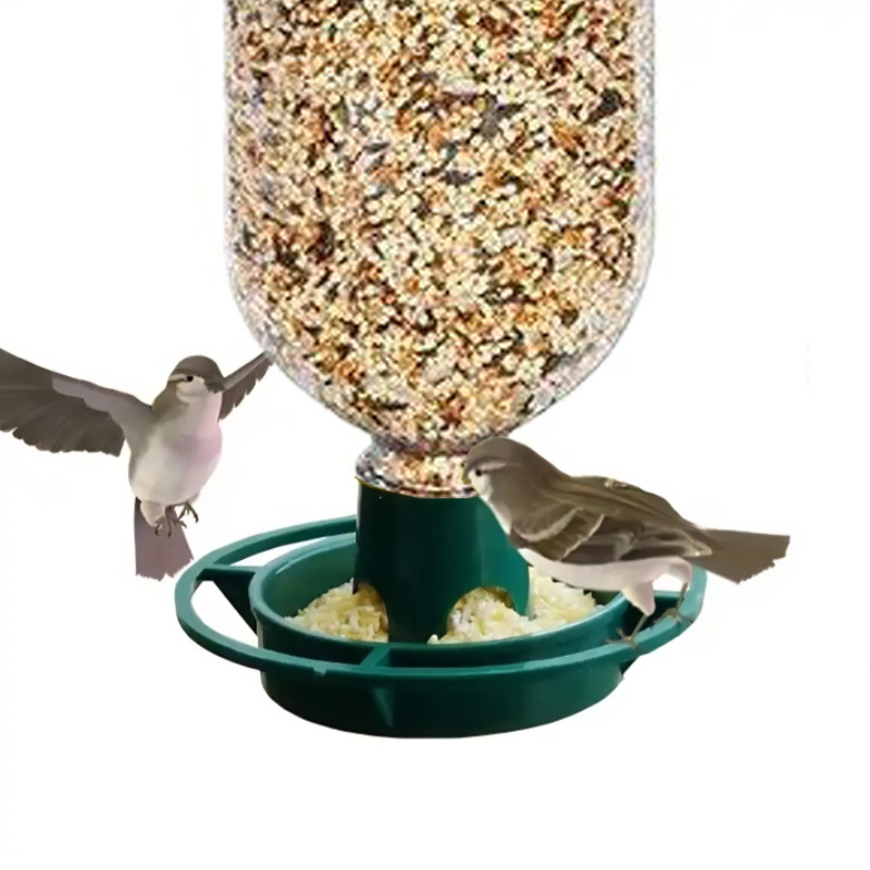 Hanging Tray Bird Feeder Plastic Automatic Portable Bird Feeders Outdoor Garden Balcony Feeding Accessories Bird Feeders