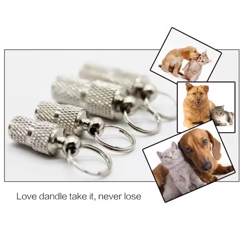 Pet Dog Cat Anti Lost Pendant Mini Waterproof Metal Pet Identity Address Tag Collar Hanging Decoration Anti Lost Pet Accessories