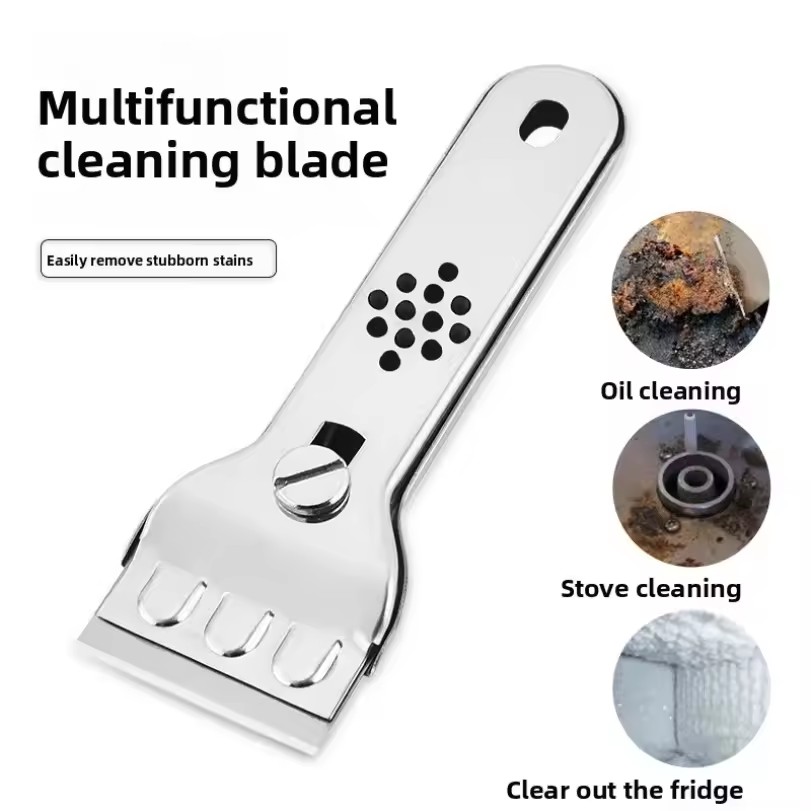 Stainless Steel Cleaning Scraper Blade Glass Kitchen Ceramic Tile Decontamination Scraper Wall Floor Paint Scraper Tool Knife