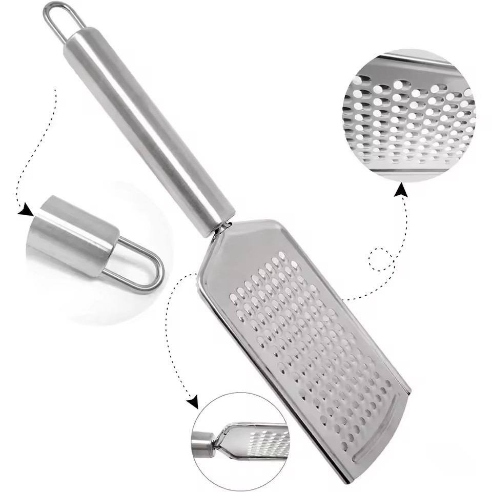 Fine Micro-Blade Grater with Stainless Steel Handle for Lemon Zesting Ginger Cheese Carrot Home Cooking Baking Supplies