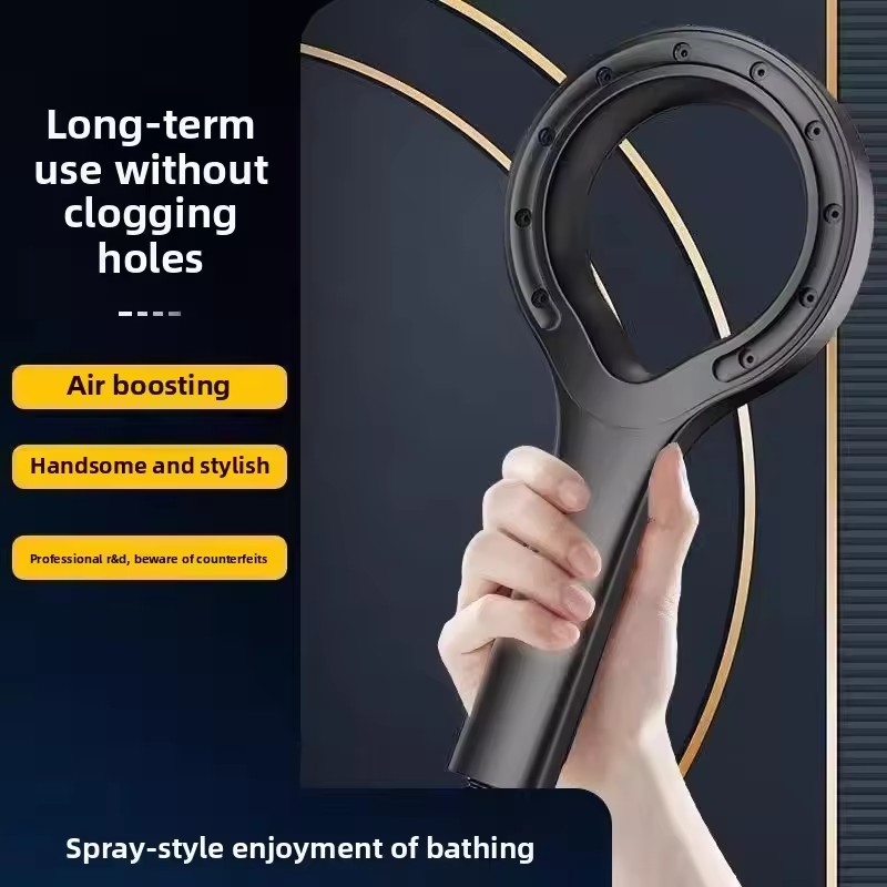 New circular pressurized showerhead for showering and showering, handheld circular pressurized showerhead for household use