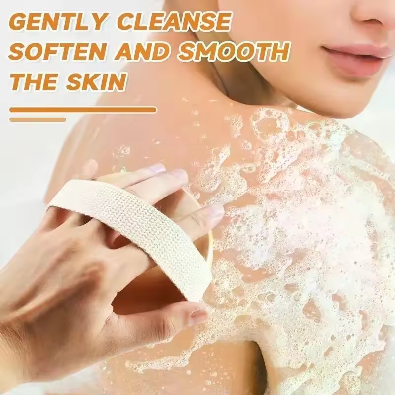 Natural Bristle Brush Soft Wet Dry Skin Body SPA Brush Bath Massager Home Dry Wet Back Shower Brushes Exfoliating Bathing Brush