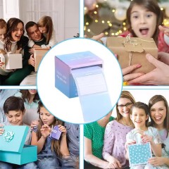 256pcs/Box Pull-out Sticky Notes Fully Adhesive Tearable Sticky Notes Stickers 8 Formats Ideal for Office Student and Home Use!