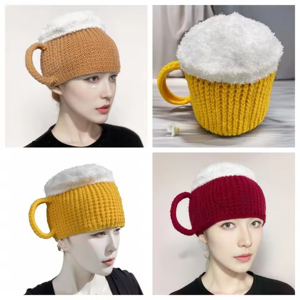 men's andwomen's beer themed novel hat fun hat suitable for beer enthusiasts perfect winter gift Munich Beer Festival party hat