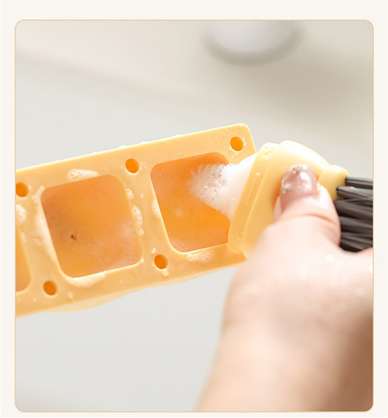 Five-in-one Cartoon Cup Cleaning Brush Efficient Detachable Lid Cleaning Brush Hanging Design Deep Clean Bottle Gap Brush