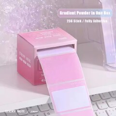 256pcs/Box Pull-out Sticky Notes Fully Adhesive Tearable Sticky Notes Stickers 8 Formats Ideal for Office Student and Home Use!