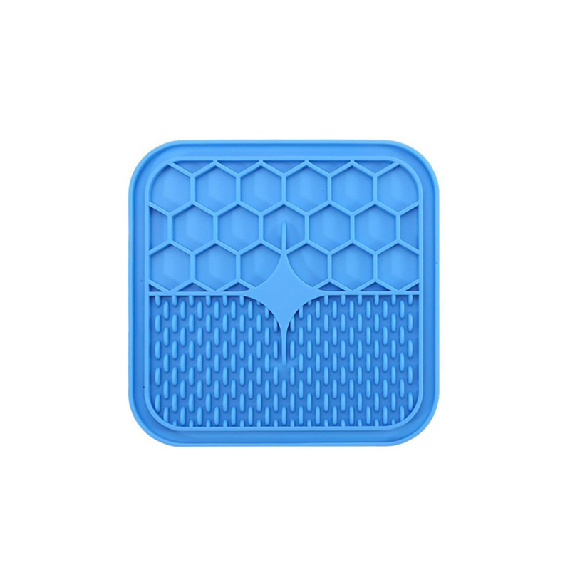 Pet Lick Silicone Mat Dogs Pet Slow Food Plate for Dog Bathing Distraction Silicone Dog Sucker Food Training Dog Feeder Supplies