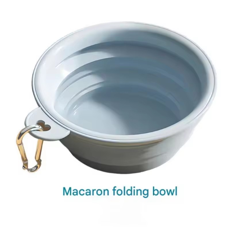 Foldable Silicone Dog Bowl Pet Outdoor Travel Portable Folding Cat Food Water Large Capacity Container Feeding Bowl Pet Supplies