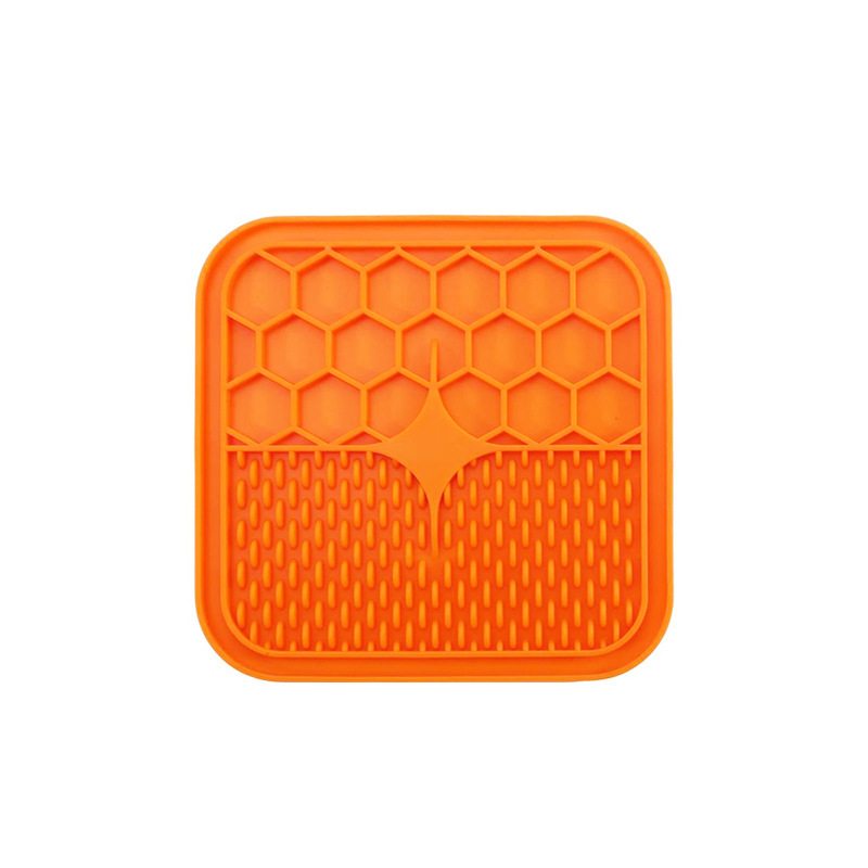Pet Lick Silicone Mat Dogs Pet Slow Food Plate for Dog Bathing Distraction Silicone Dog Sucker Food Training Dog Feeder Supplies