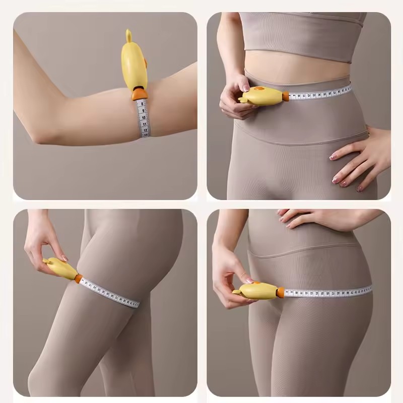 Cute Portable Soft Measuring Tape for Fitness Chest And Arm Measurement Automatic Retraction Multi-Purpose Compact Ruler