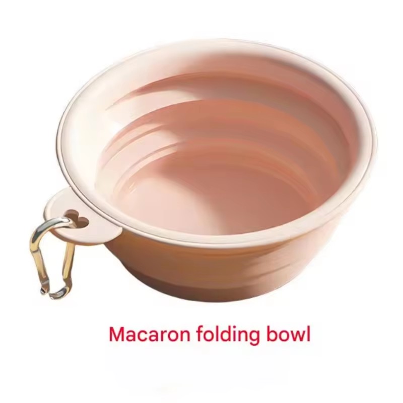 Foldable Silicone Dog Bowl Pet Outdoor Travel Portable Folding Cat Food Water Large Capacity Container Feeding Bowl Pet Supplies