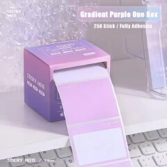 256pcs/Box Pull-out Sticky Notes Fully Adhesive Tearable Sticky Notes Stickers 8 Formats Ideal for Office Student and Home Use!